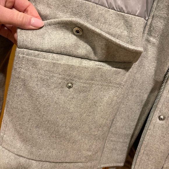 BCBG gray hooded jacket - Picture 2 of 6